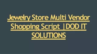 jewelry store multi v endor