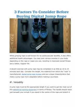 Digital jump rope reviews