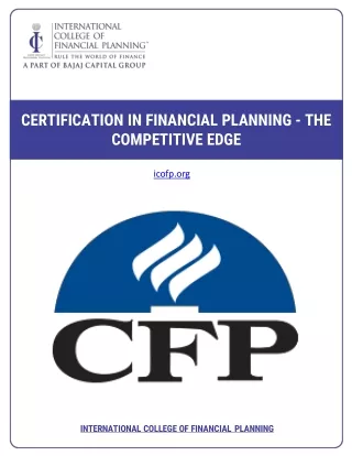 certification in financial planning