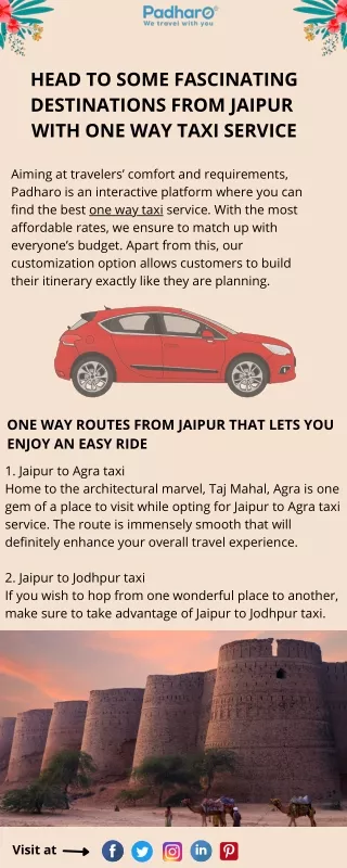head to some fascinating destinations from jaipur
