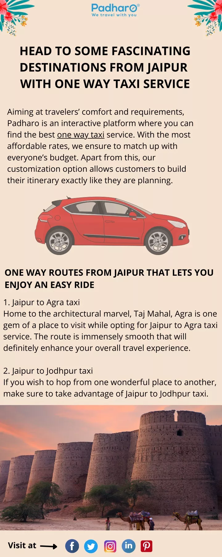 head to some fascinating destinations from jaipur