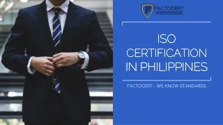 ISO CERTIFICATION IN PHILIPPINES
