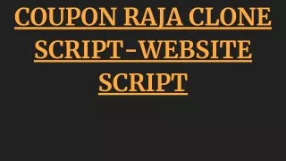 coupon raja clone script website script