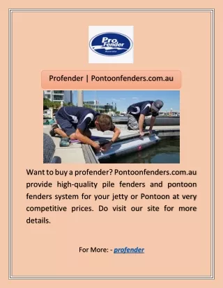 Profender | Pontoonfenders.com.au