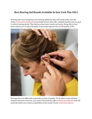 Best Hearing Aid Brands Available In New York This 2021