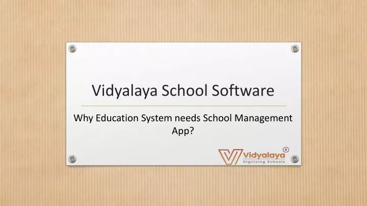 vidyalaya school software