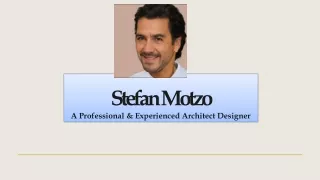 Stefan Motzo – Working as a Architecture Designer