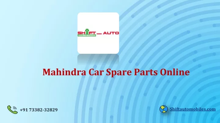 mahindra car spare parts online