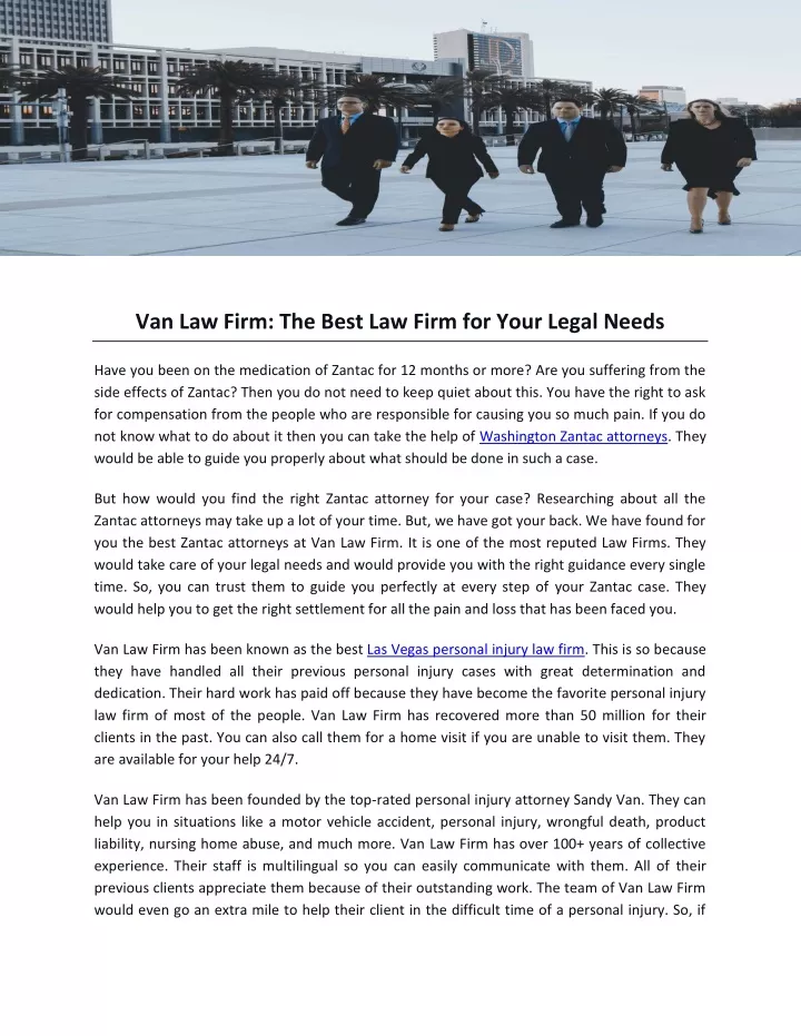 van law firm the best law firm for your legal