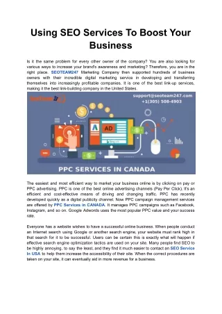 using seo services to boost your business