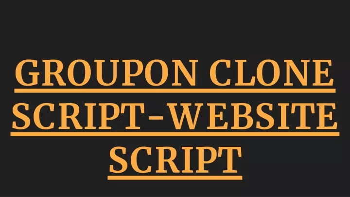 groupon clone script website script