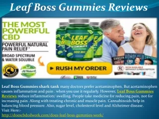Leaf Boss Gummies shark tank