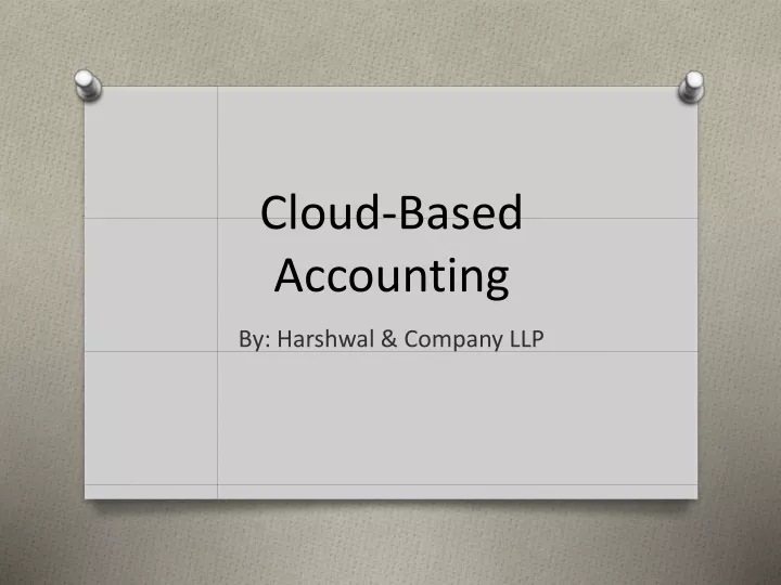 cloud based accounting