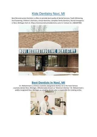 Kids Dentistry Novi, MI