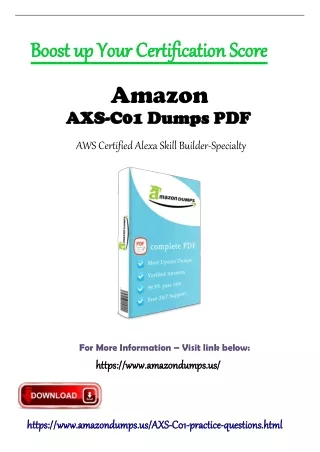 AXS-C01 Dumps PDF