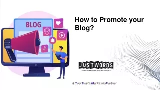 How To Promote Your Blog?