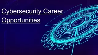 Cybersecurity career Opportunities
