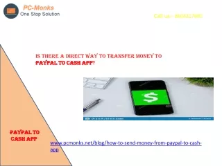 Is there a direct way to transfer money to paypal to cash app?