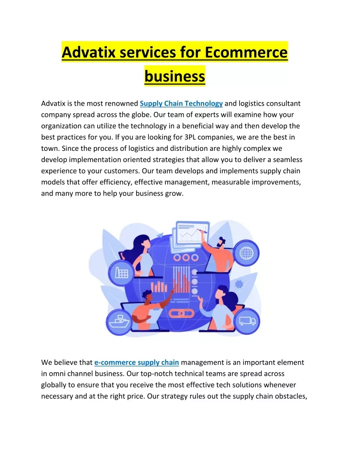 advatix services for ecommerce business
