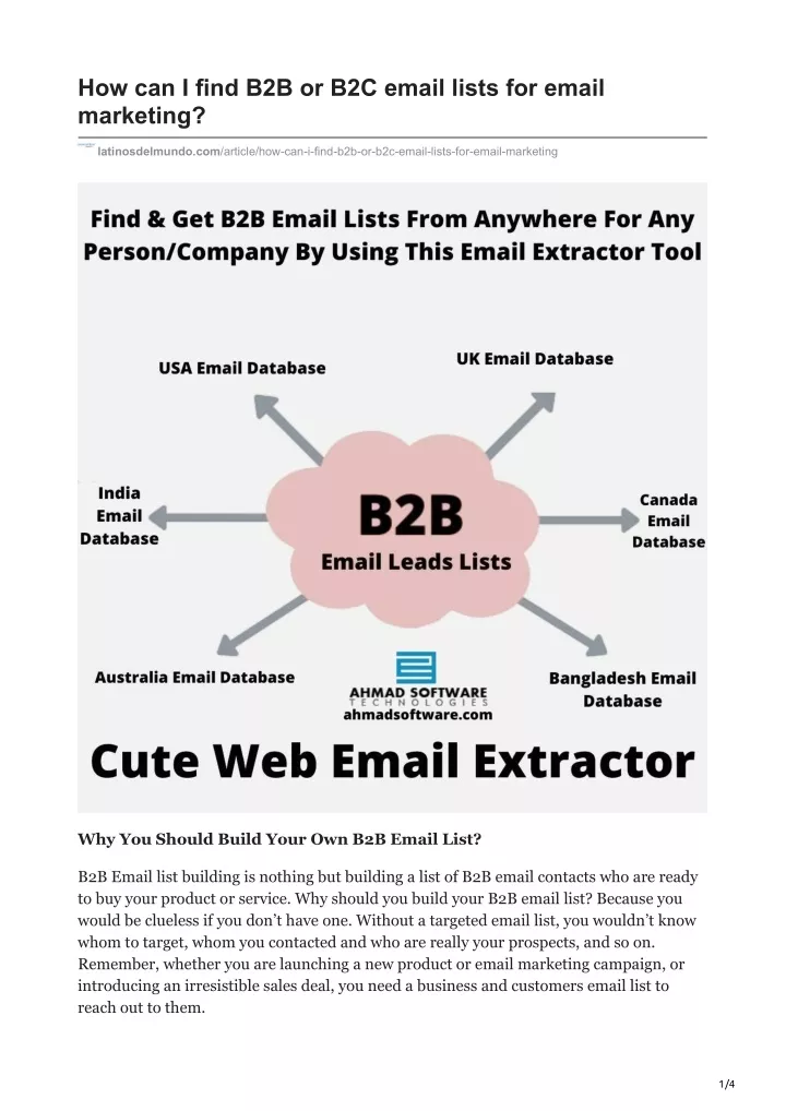 PPT - How Do I Build An Active B2B Email List For A B2B Business ...