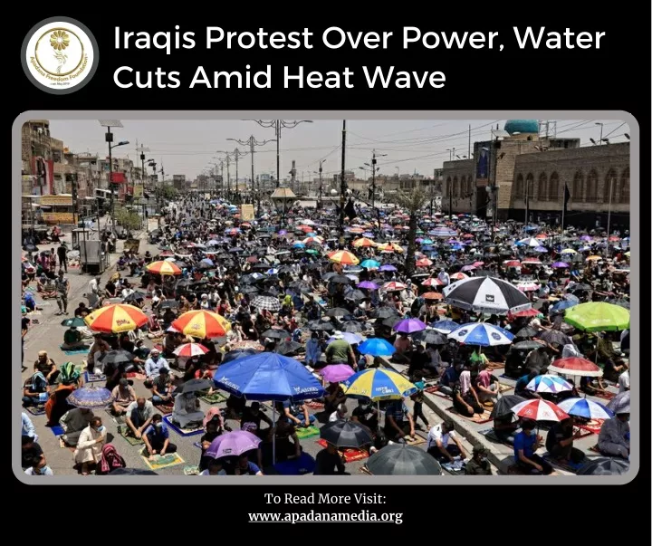 iraqis protest over power water cuts amid heat
