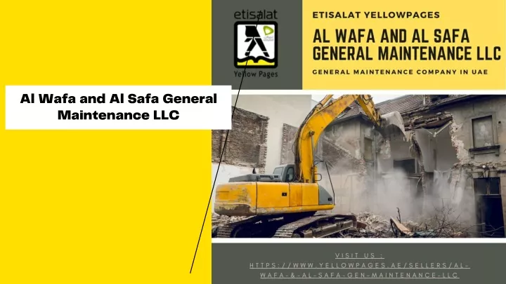 al wafa and al safa general maintenance llc