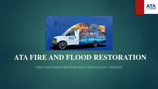 Flood Damage Restoration Services by Experts