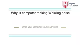 Whirring Noise
