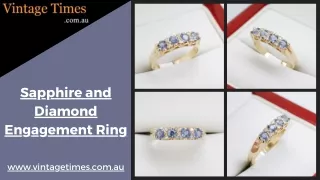 Sapphire and Diamond Engagement Rings - VintageTimes