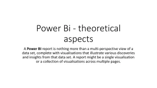 power bi theoretical aspects
