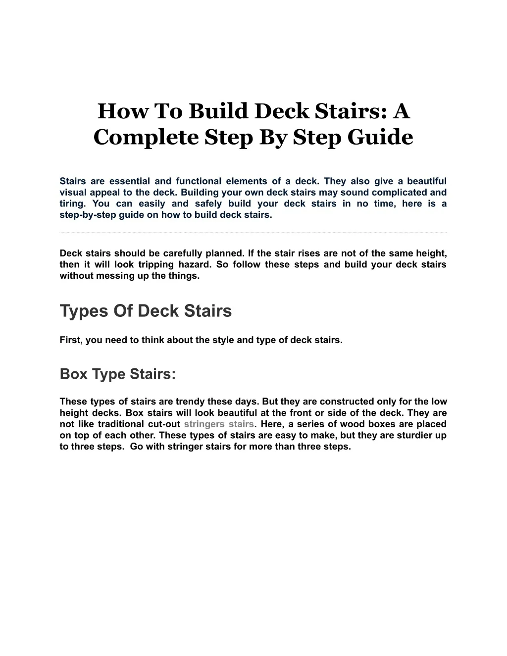 PPT - How To Build Deck Stairs A Complete Step By Step Guide PowerPoint ...