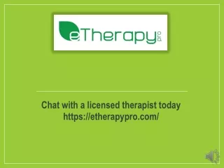 chat with a licensed therapist today https etherapypro com