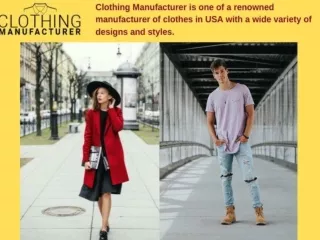 One Of The Top Wholesale Clothing Manufacturer In USA : Clothing Manufacturer