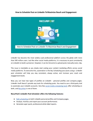 Linkedinpostscheduler-RecurPost.
