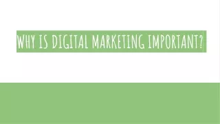 why is digital marketing important
