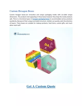 custom hexagon boxes