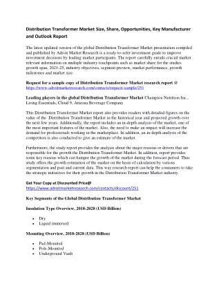 distribution transformer market size share