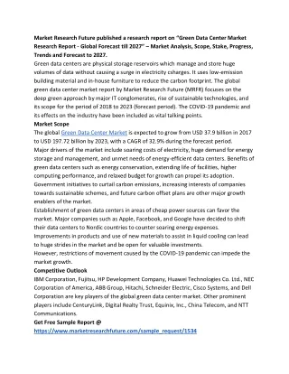 market research future published a research