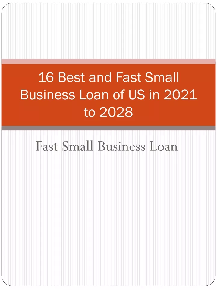 16 best and fast small business loan of us in 2021 to 2028