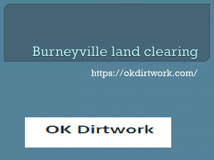 burneyville land clearing
