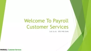 welcome to payroll customer services