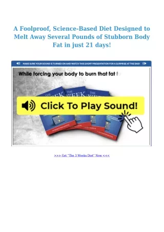 A Foolproof, Science-Based Diet Designed to Melt Away Several Pounds of Stubborn