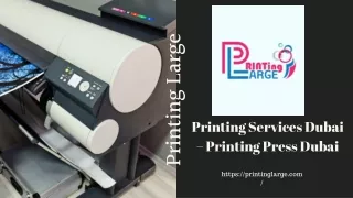 Printing Services Dubai – Printing Press Dubai