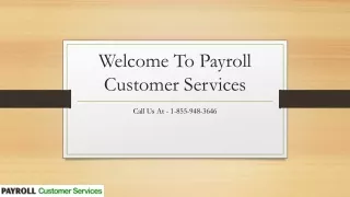 welcome to payroll customer services