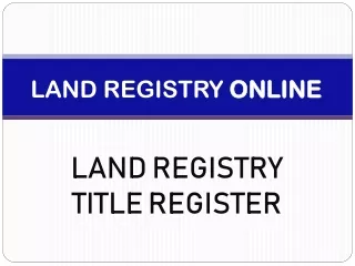 land registry online