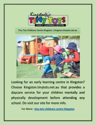 tiny tots childcare centre kingston kingston