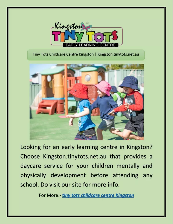 tiny tots childcare centre kingston kingston