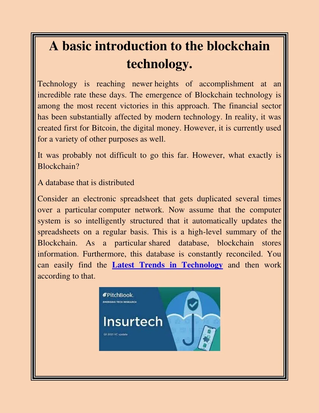 PPT - A basic introduction to the blockchain technology PowerPoint ...