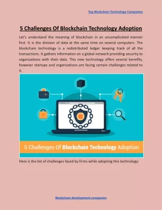 top blockchain technology companies