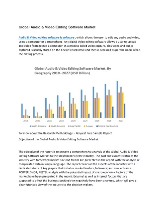global audio video editing software market